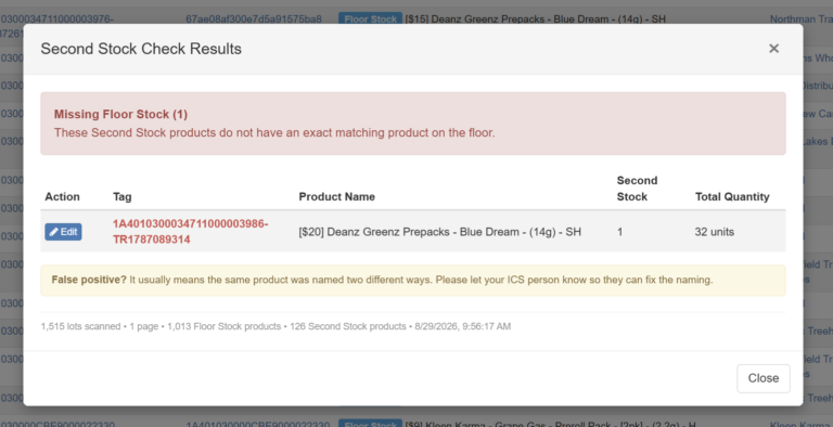 Second stock checker interface